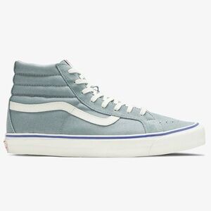 NWT Vans OG Sk8 Hi LX Classic Skate Shoe Lead Blue Suede Leather High Sneakers